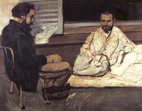 Paul Cezanne Paul Alexis faisant la lecture a Emile Zola oil painting picture